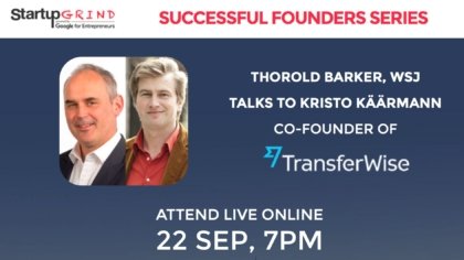 TrasferWise and WSJ Editor at Startup Grind London