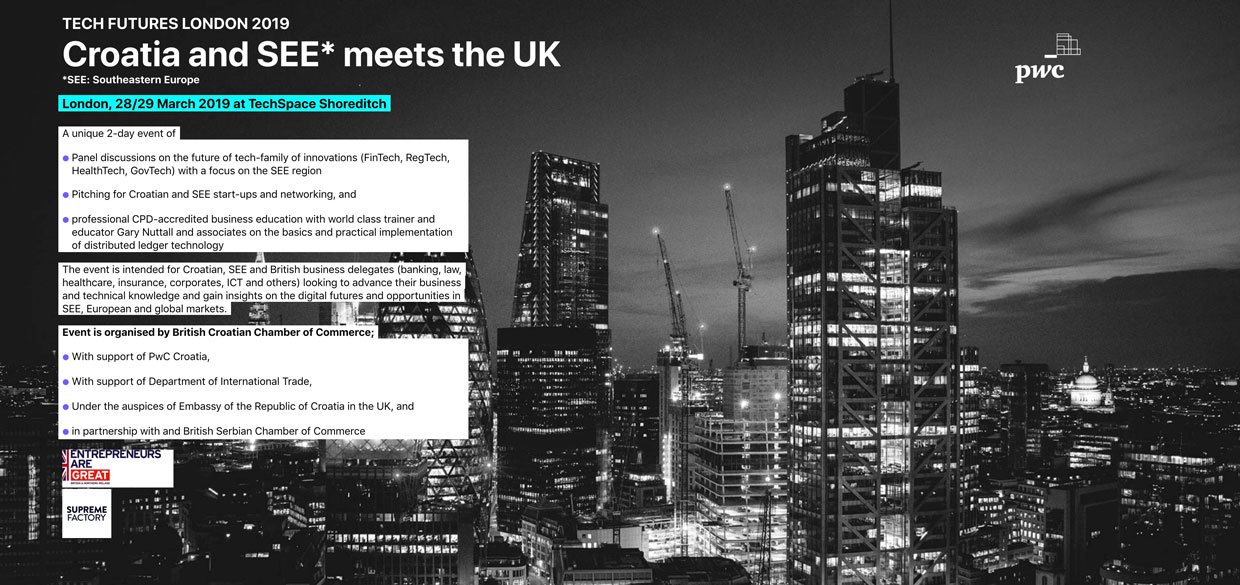 Tech Futures London event 2019 - Croatia and SEE meets the UK
