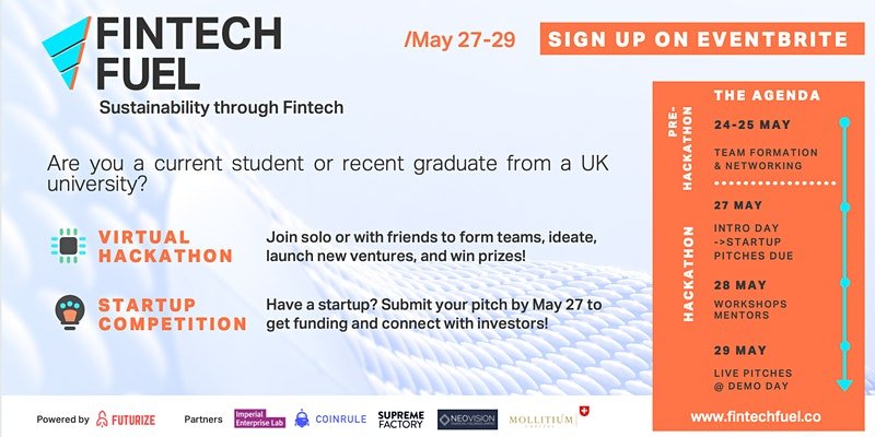 FinTech Fuel 2021: UK Hackathon & Startup Competition